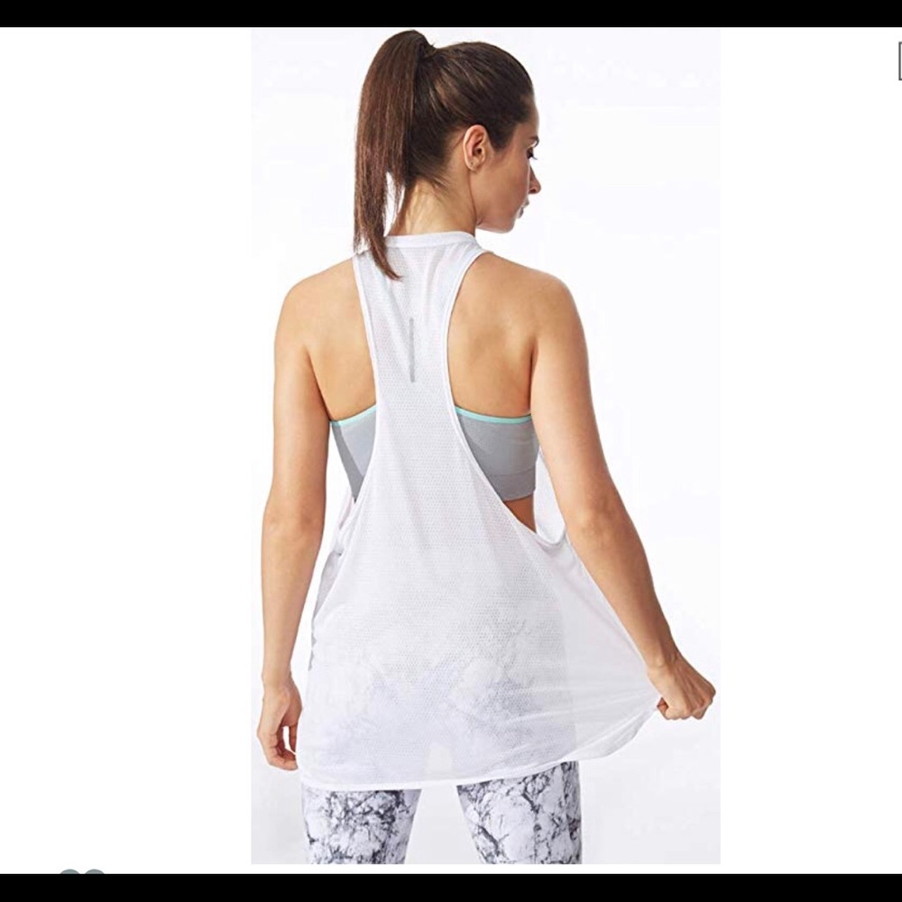 NWOT Set Of 3 Athletic Mesh spots tank top - Picture 2 of 8